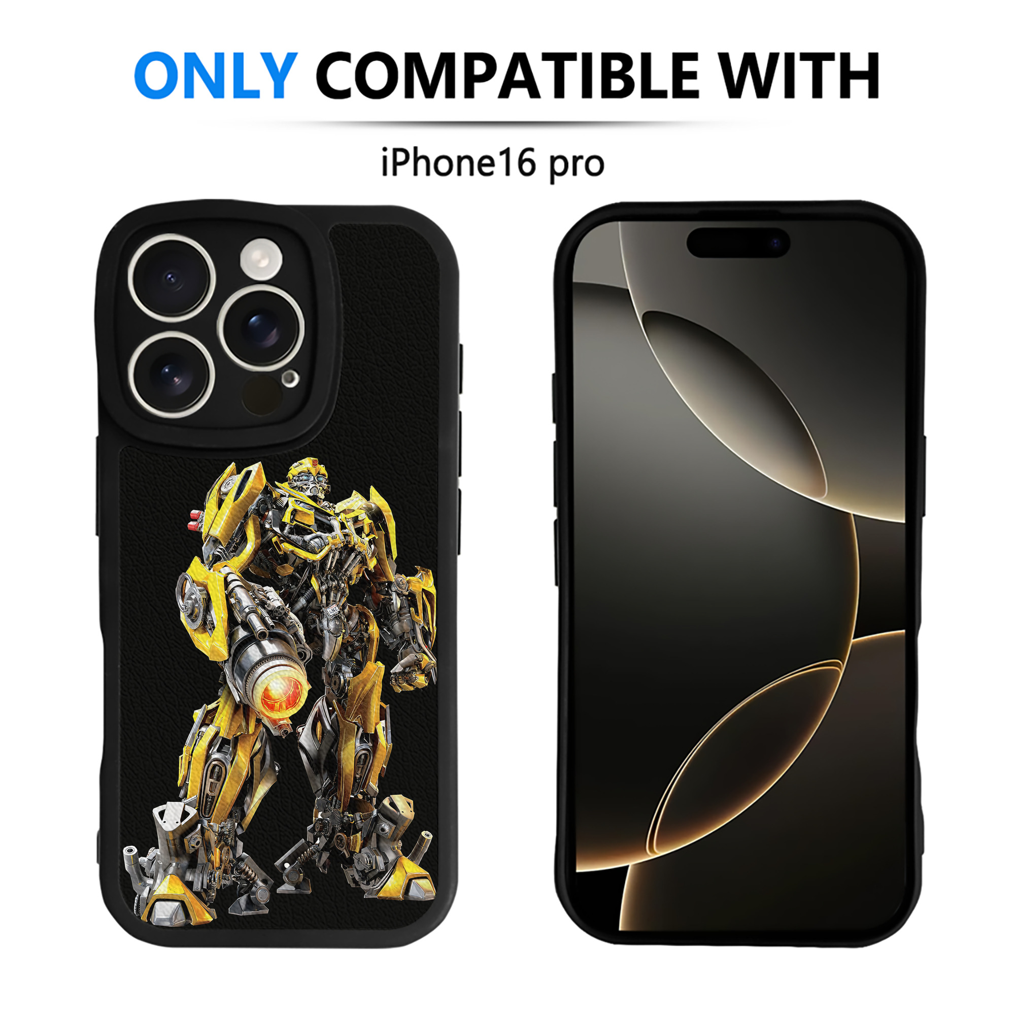 （画像用） Transformers トランスフォーマー 【iPhone 16シリーズ対応】シリコンスマホケース（レザー調） 材質：シリコン